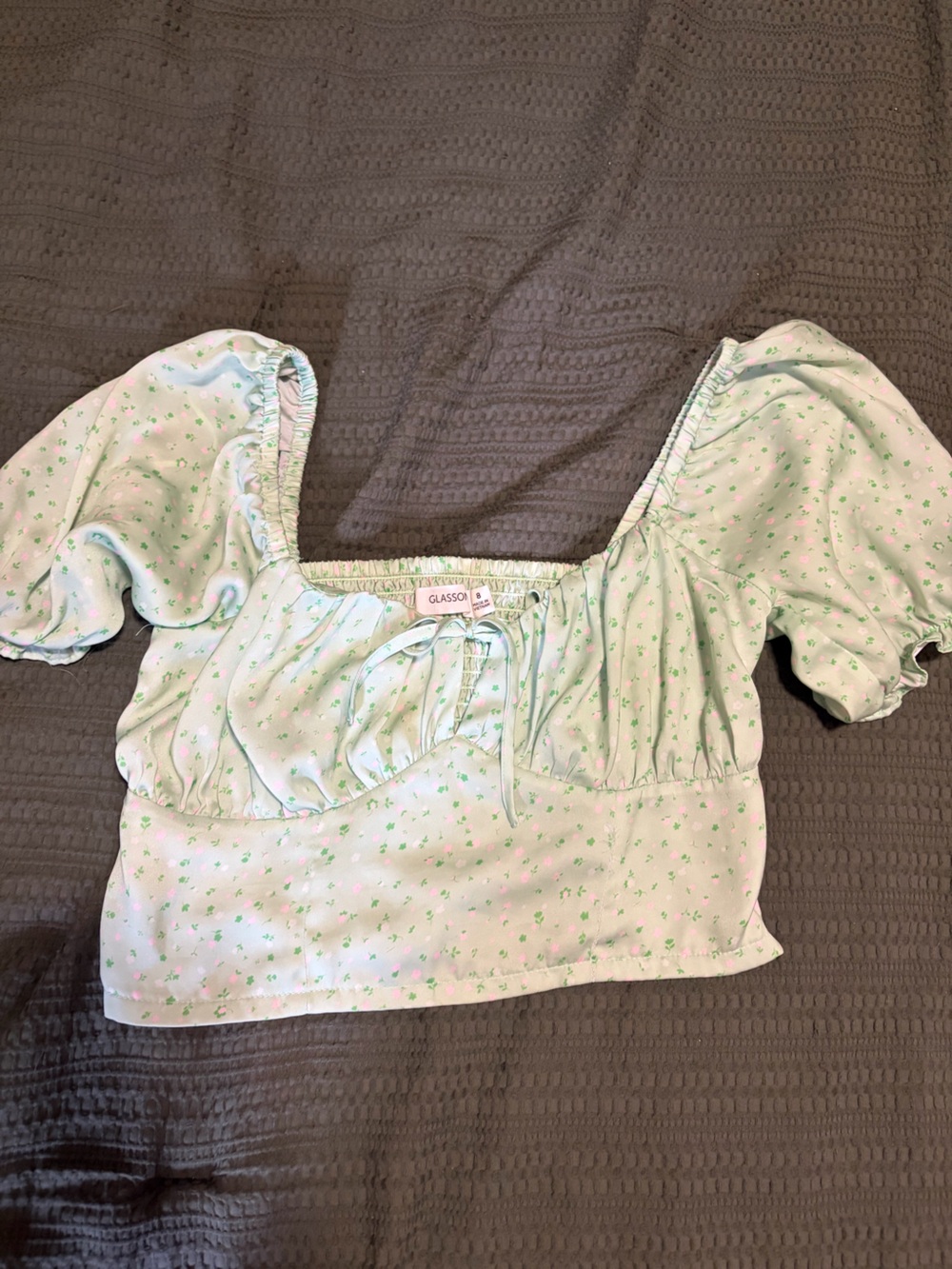 Glassons Green Floral Top